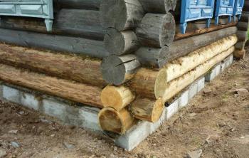 Ремонт фундамента в деревянном доме